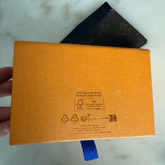 Louis Vuitton Black and Brown Monogram Coin Purse or Card Holder Vintage - Picture 13 of 14